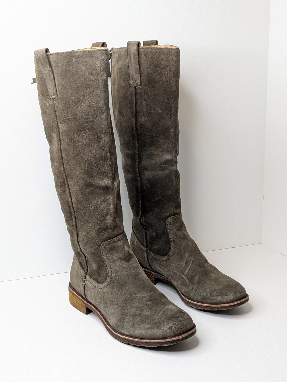 Sofft Amanda Knee-High Riding Boots Suede Women's 10